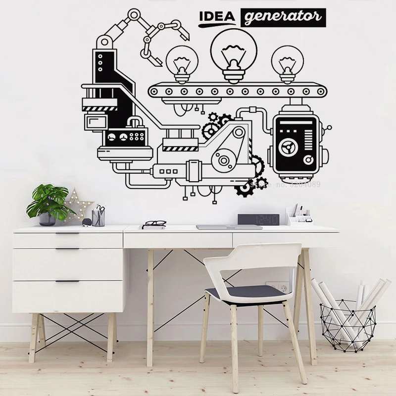 Настенная Наклейка на процессор абстрактный дизайн наклейки для делового