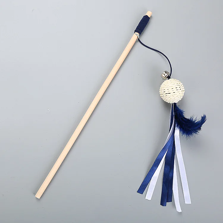 

Wood Cat Stick Feathers Rod Cat Feather Toys Cat Toys Cat Products Cat Toys Interactive