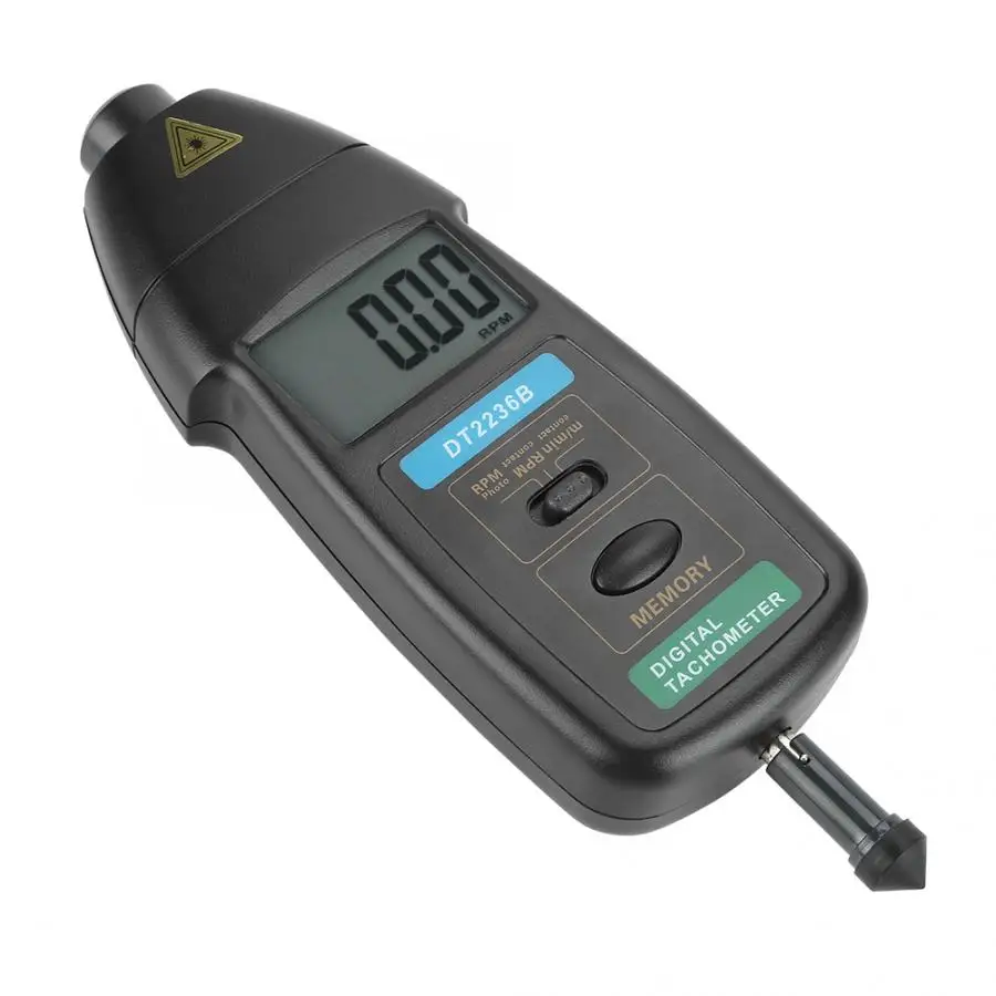 Профессиональный фото/контактный Тахометр портативный ЖК цифровой тахометр