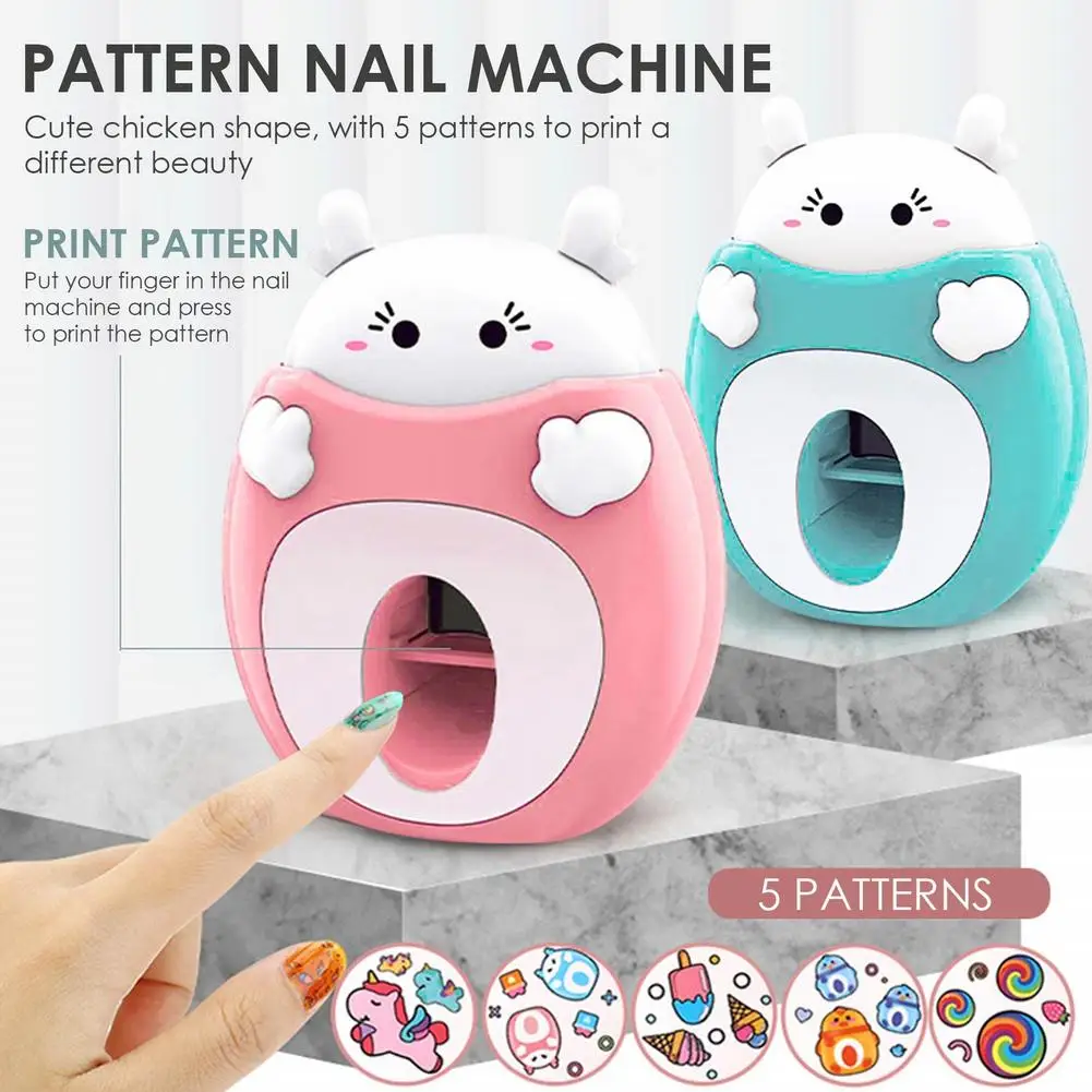 Newbirn Baby Girls Nail Art Kit Nail Stamper Playset Simulation Nail Beaty Tools Safe Toys Girls Make-up Cosmetic Gift For Girls