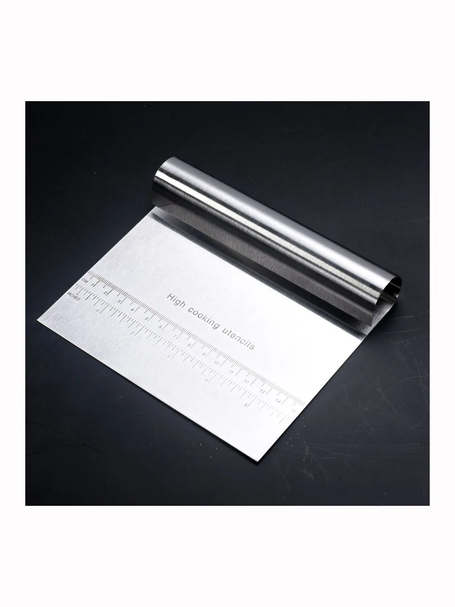 Лопатки для теста из нержавеющей стали с чехлом пиццы скребок помадной массы