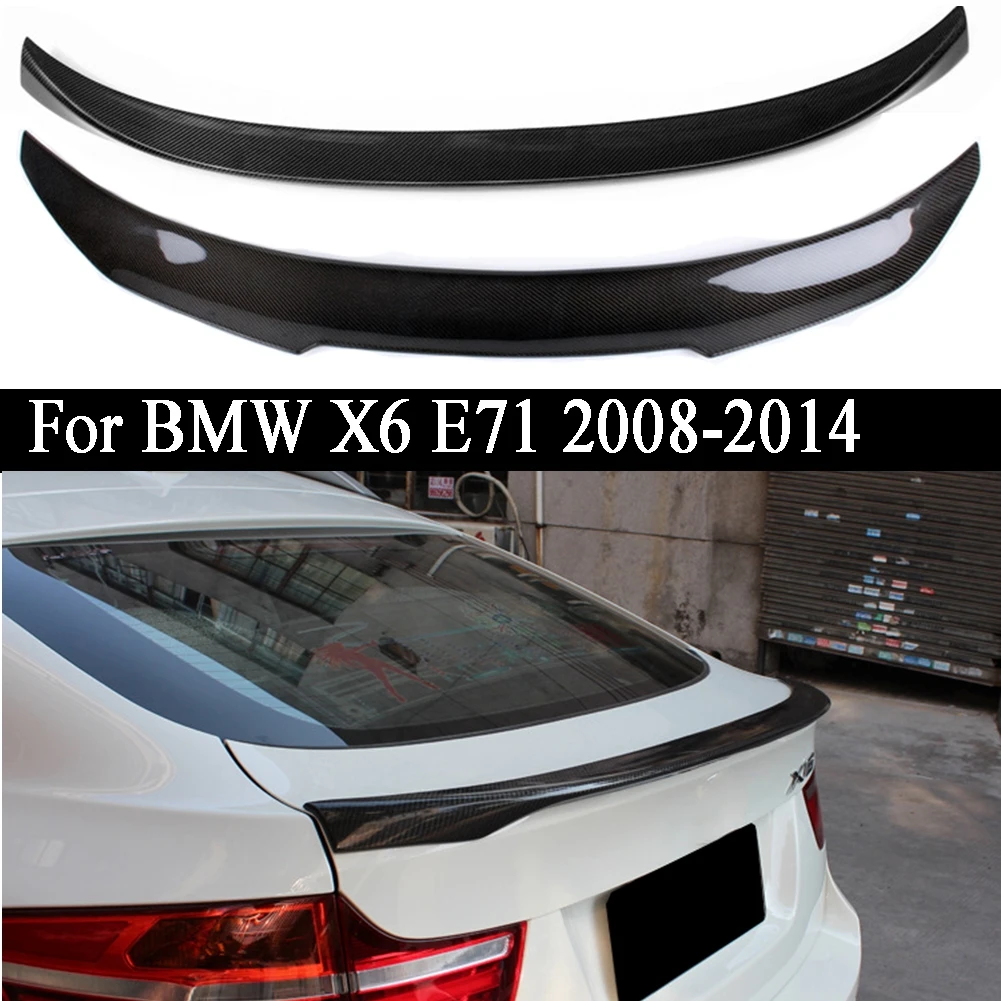 Заднее крыло из углеродного волокна крышка багажника спойлер для BMW X6 E71 2008 2009 2010