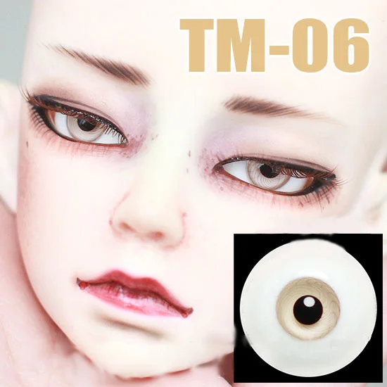 

BJD Doll eyes suitable for 1-3 1-4 1-6 size eyes TM-06 small Iris with corrugated pupil glass eyes doll accessories