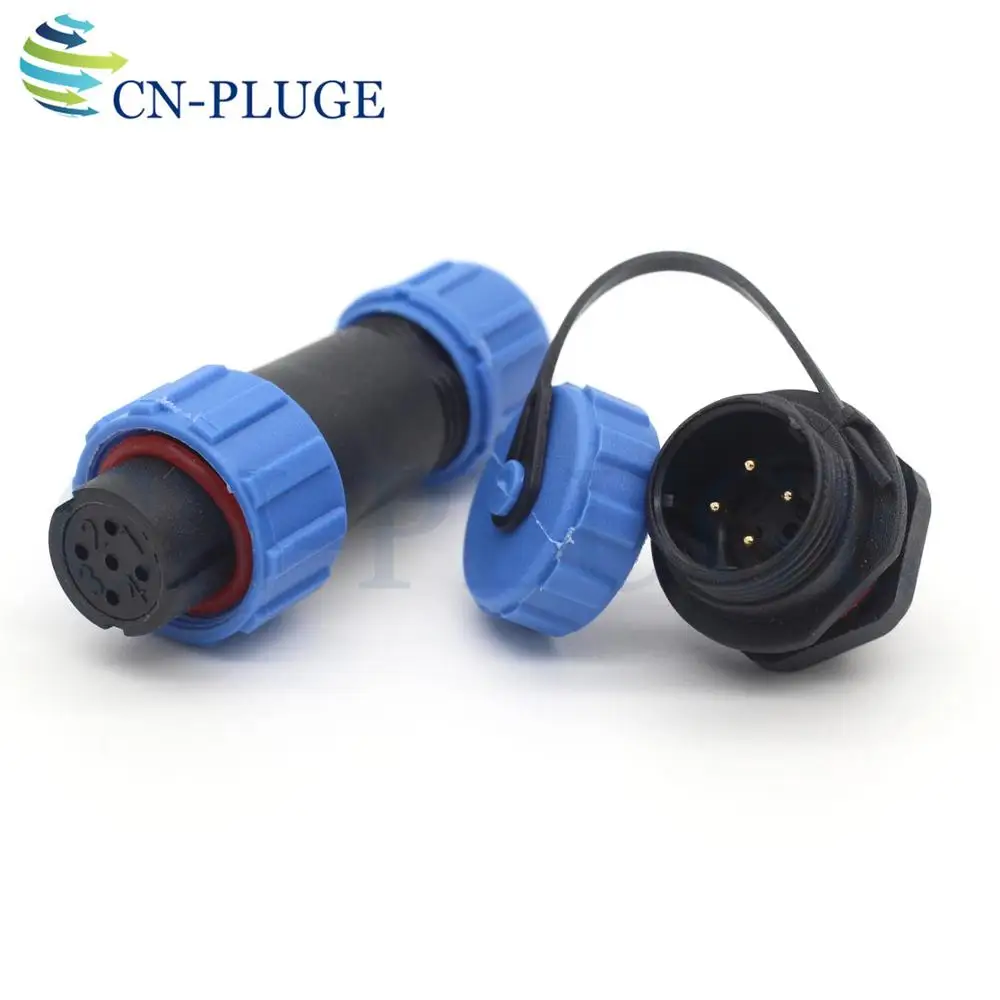 SP13 4 коннектор для проводов с клеммами IP68 водонепроницаемый авиационный Разъем