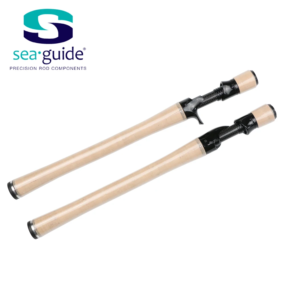 SeaGuide 1Set Spinning Casting Reel Seat 4A Cork Full Length Handle Kit Lure Rod DIY Fishing Component Pole Accessory Repair | Спорт и