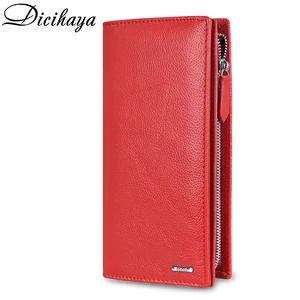 Кошелек-Клатч женский из натуральной кожи, на молнии