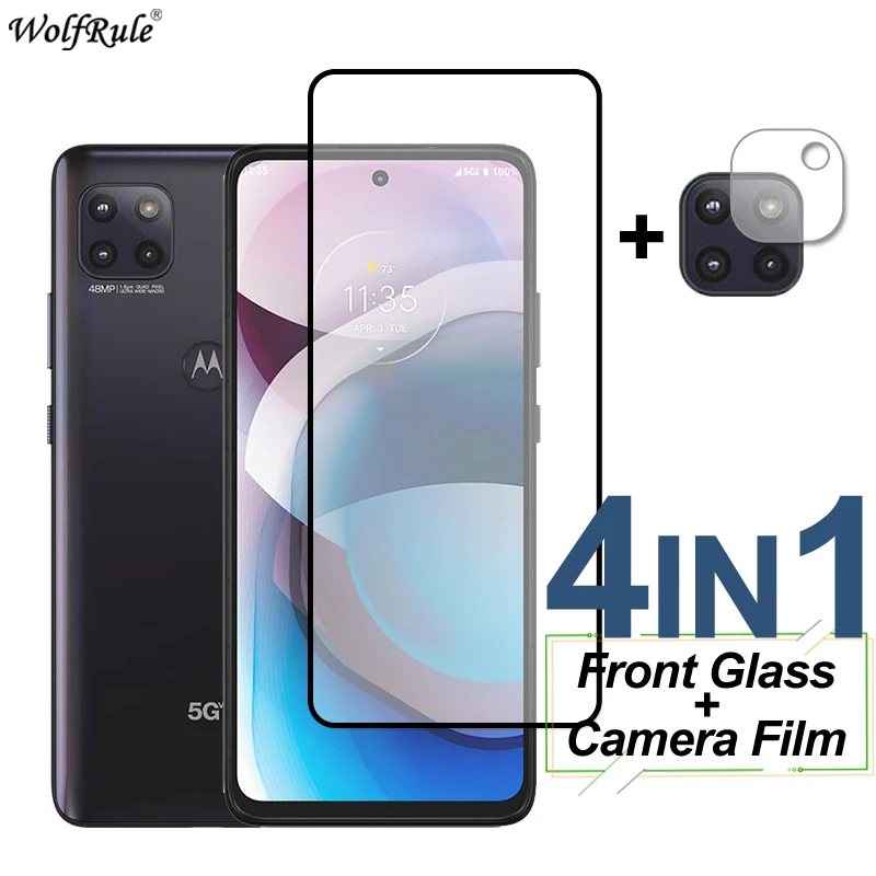 

Full Cover Tempered Glass For Motorola One 5G UW Ace Screen Protector HD Protective Camera Lens Film For Motorola One 5G UW Ace