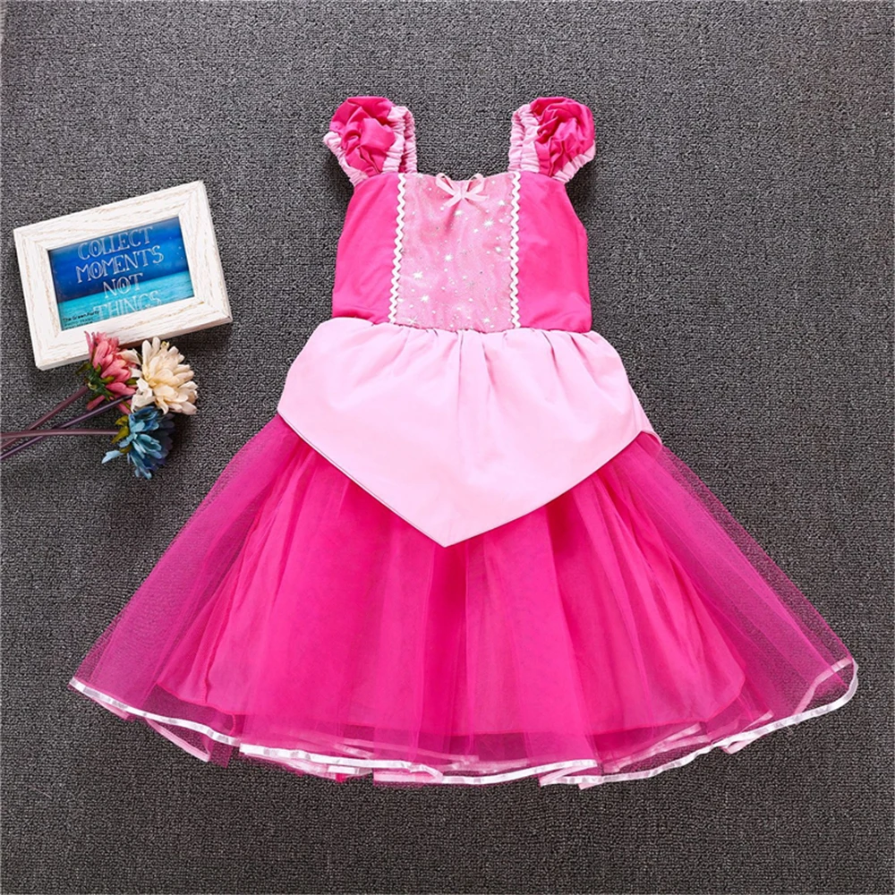 Halloween Christmas Girls Beauty and Beast Cosplay Infant Costume Belle Princess Dress Children Floral 1 2 3 4 5 6 years | Детская