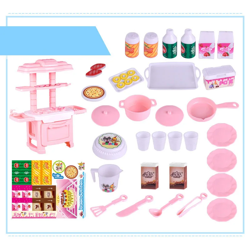 

34PCS Kitchen Play Set Pretend Baker Kids Toy Cooking Playset Girls Boys Gift Play House Toys