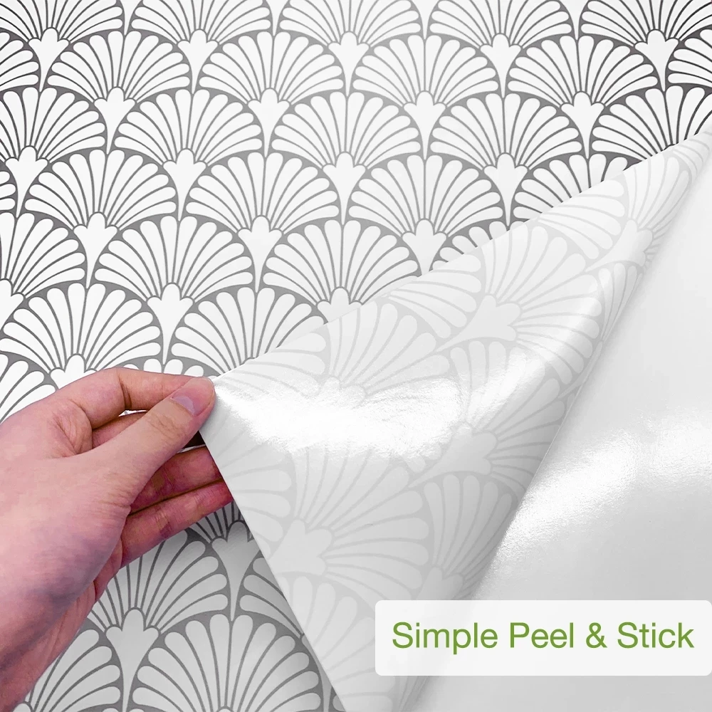 modern trellis wallpaper peel and stick silver fan contact paper removable self adhesive kitchen cabinet drawer vinyl film free global shipping