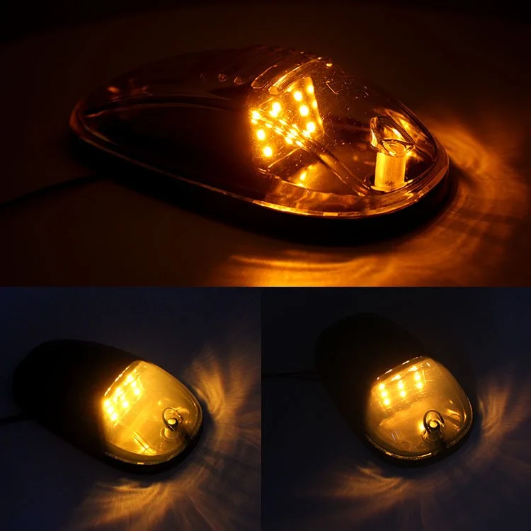5 шт. янтарно-желтый светодиодный габаритный фонарь на крышу кабины ходовые огни