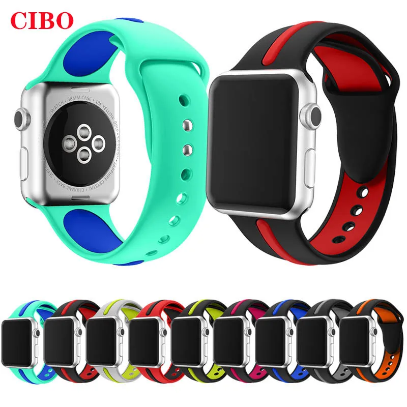 Ремешок для часов силиконовый Apple Watch 1/2/3/4/5 44/40/42/38 мм | Наручные часы