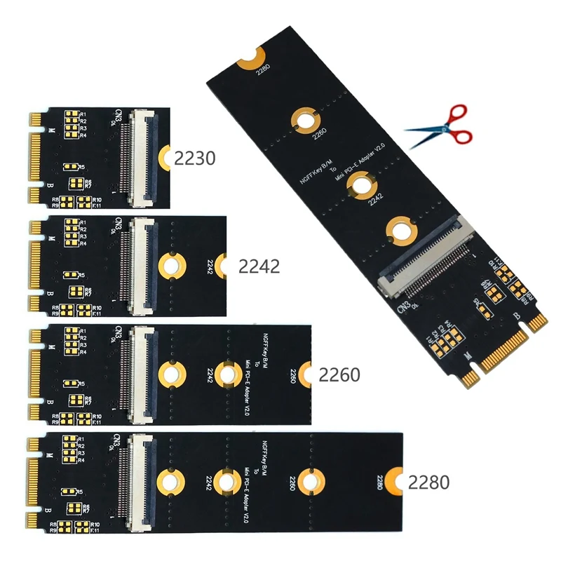 Mini PCI-E к M.2 NGFF ключ B/M/B + M адаптер с FFC кабелем для WiFi комбо Bluetooth карты | Компьютеры и