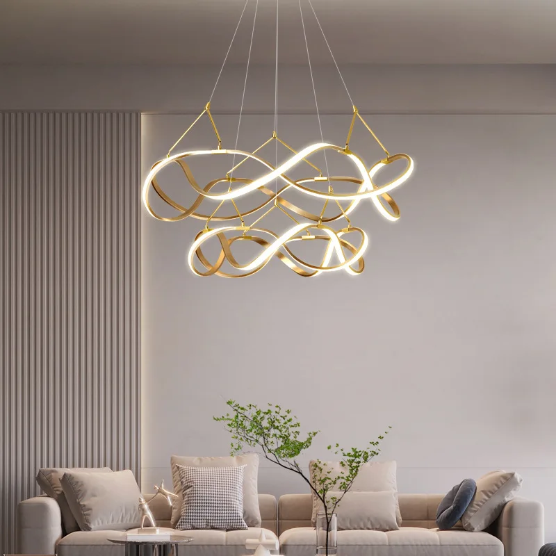 

Lustres LED Ceiling Chandelier light lamp For Living Room Bedroom modern LED Large Chandelier Lighting Fixtures AC85-260V Gold