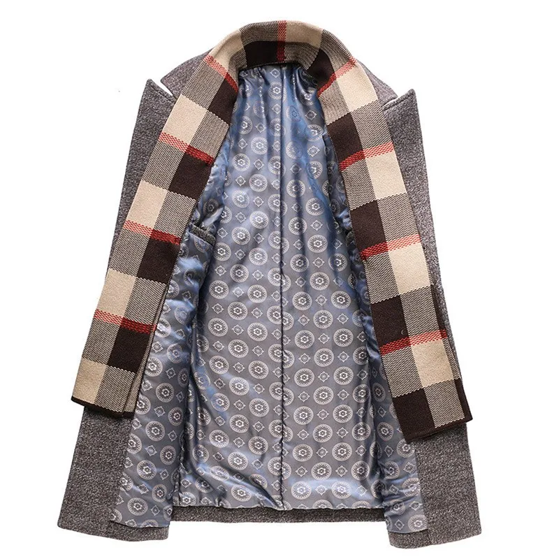 BOLUBAO Брендовое мужское шерстяное пальто модное осеннее длинное ветровка плотное