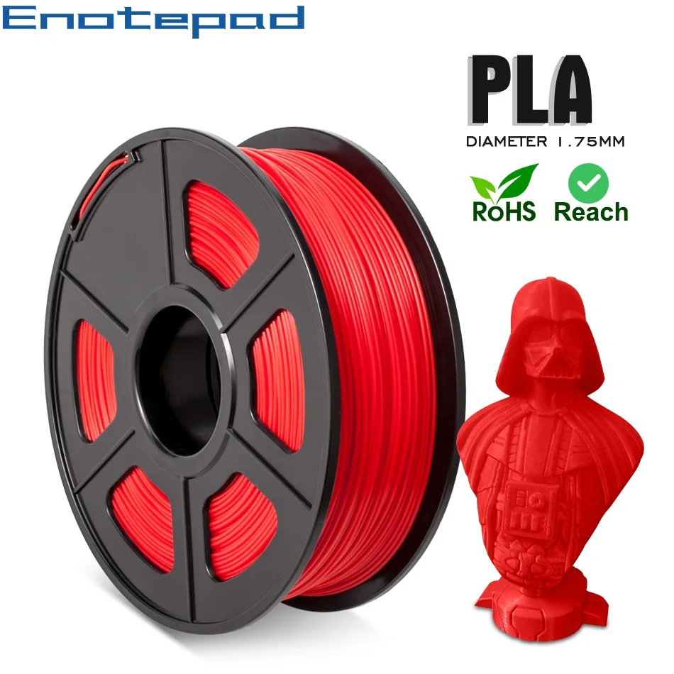 Enotepad PLA 3D принтер нить 1 кг 75 мм Быстрая доставка Нетоксичная биоразлагаемая