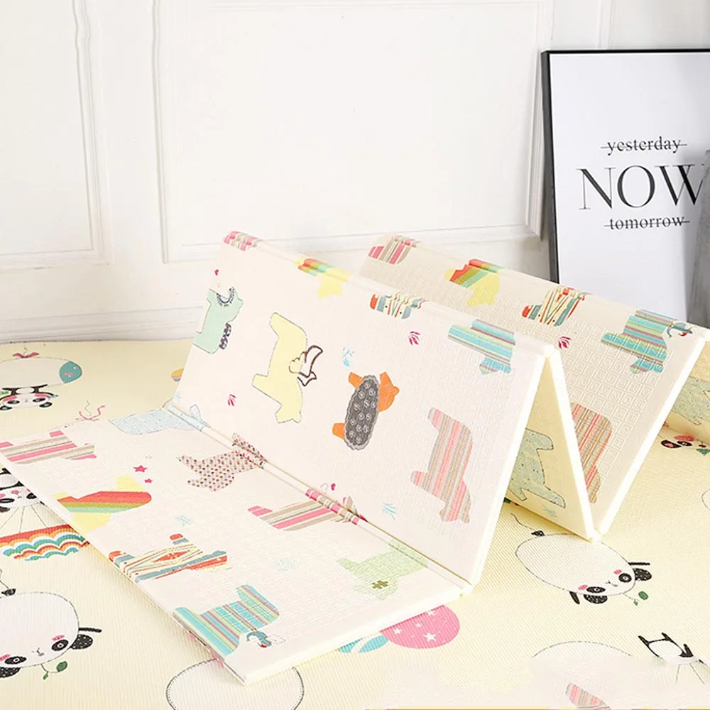 Игровой коврик XPE для улицы 180*200 см детский пазл утолщенный ползания складной