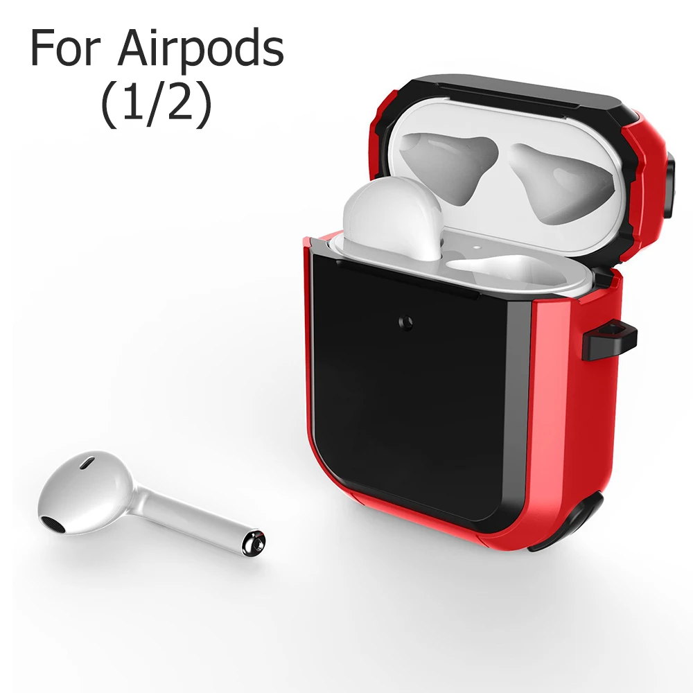 

Silicone Earphones Case For Apple AirPods 1 2 Pro Wireless Headphone Cover For AirPods Pro12 Case With Buckle Thunder Battlegear