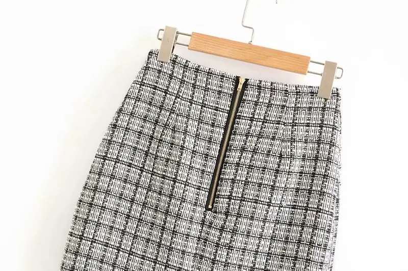 Bella philosophy Women New Double Breasted Blazers Jackets Vintage Zipper Female Tweed Sets Street Wear Suits Casual OL Bottoms