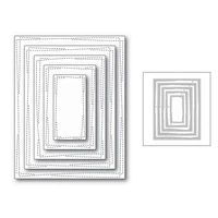 2020 new rectangle frame nesting layered metal cutting dies for diy cut paper making background card scrapbooking album no stamp