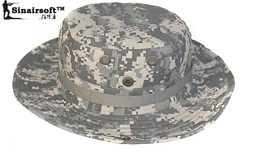 SINAIRSOFT Тактические страйкбол Снайпер камуфляж Boonie шапки Непальские кепки Militares армии мужские американские военные аксессуары Пешие прогулки