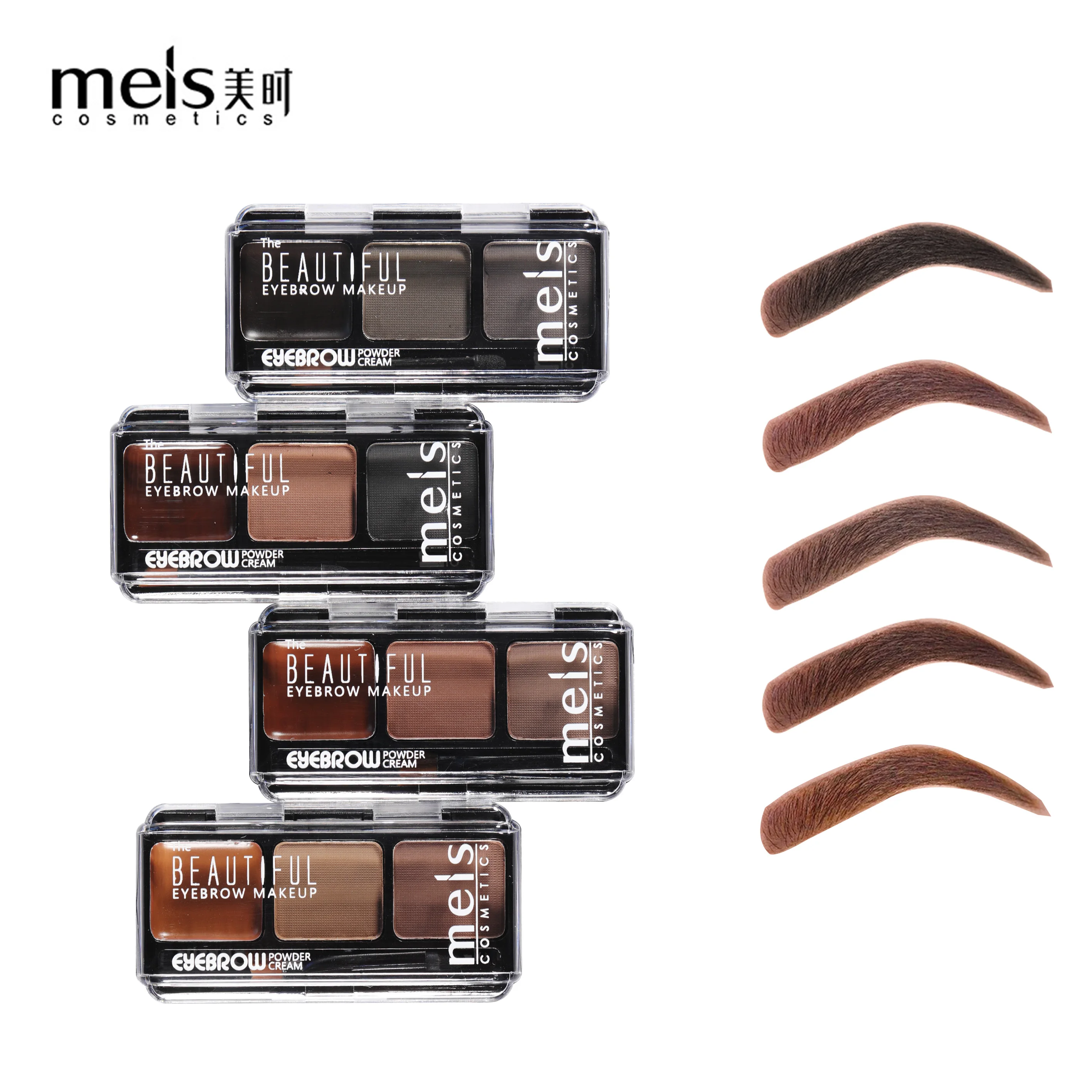 MEIS Eyes Comestic бровей Enhancer водонепроницаемый гель для бровей Макияж долговечная Жидкость крем для бровей Набор для макияжа с кистью