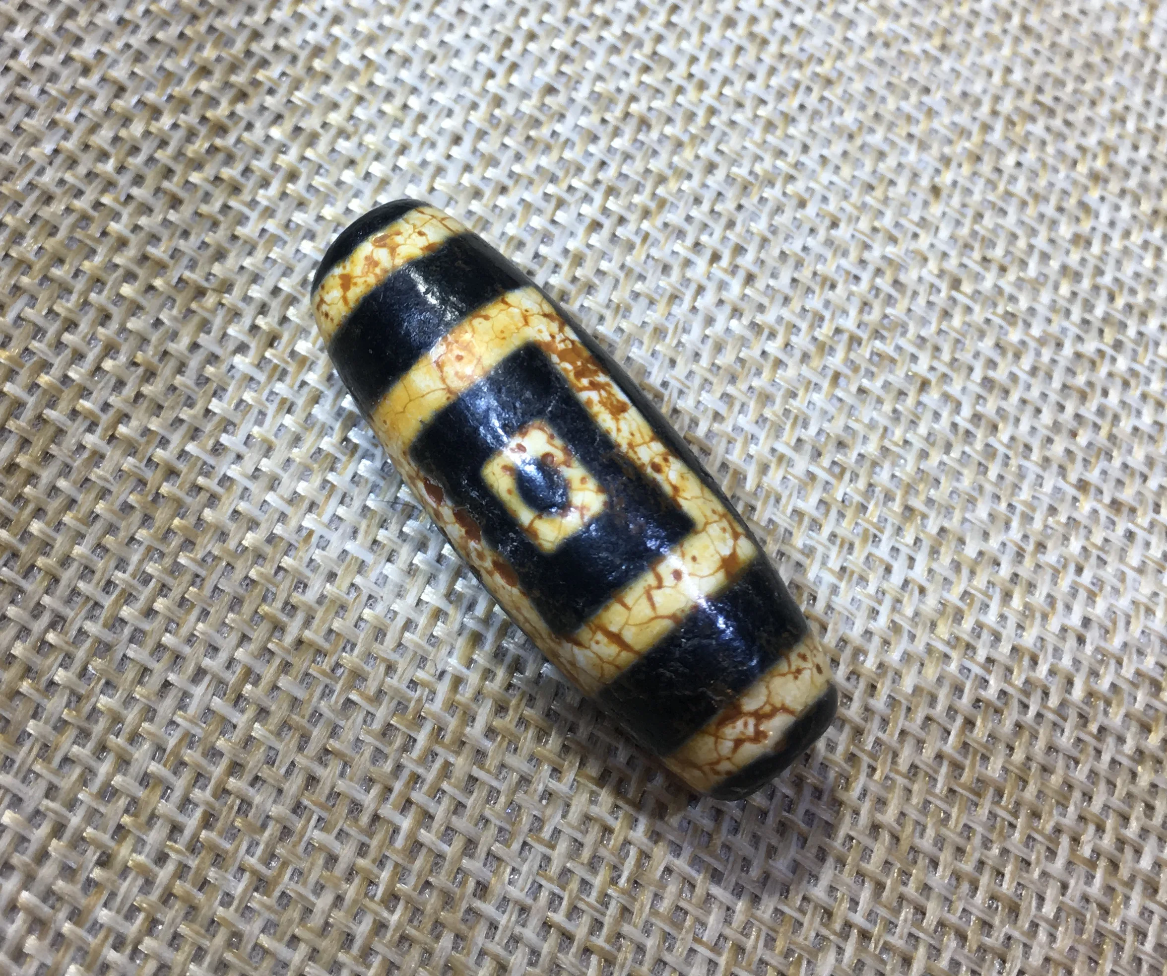 Rare Magic Tibetan Old Agate DRAGON VEIN Heaven&ampearth Totem dZi Bead | Украшения и аксессуары