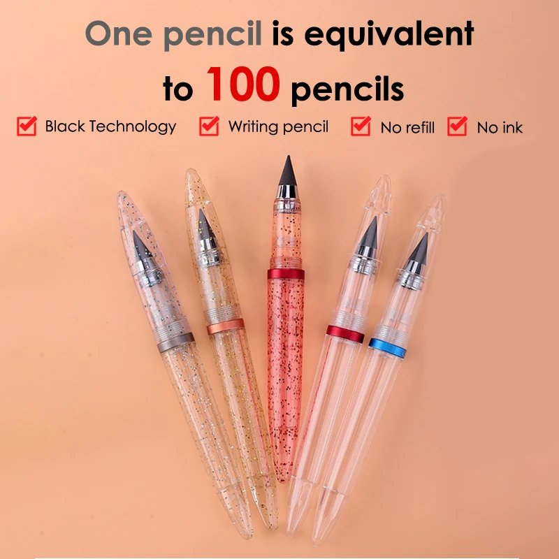 

Acrylic New Technology Unlimited Writing Eternal Pencil No Ink Pen Magic Pencils Inkless Pencil
