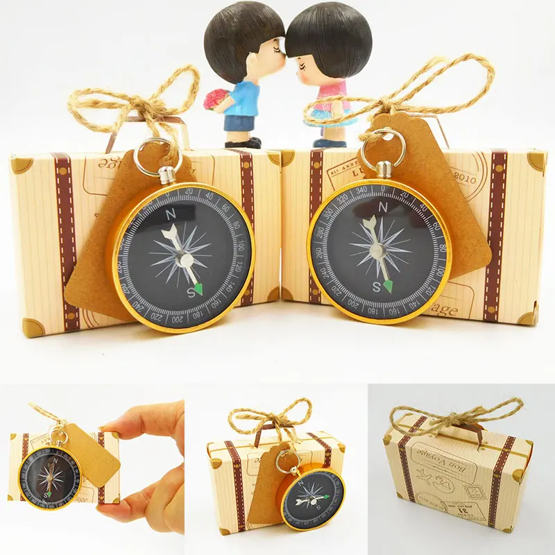 Благосклонности венчания коробки конфеты Karft Бумага подарок Коробки компас с