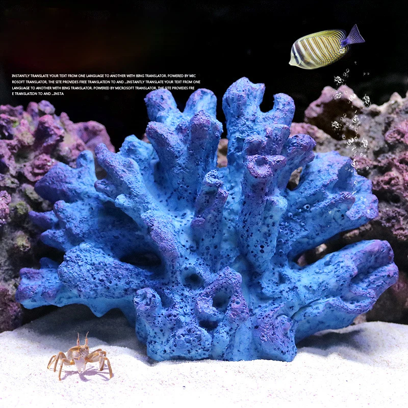 Искусственный морской коралл из смолы для дома офиса аквариума украшения