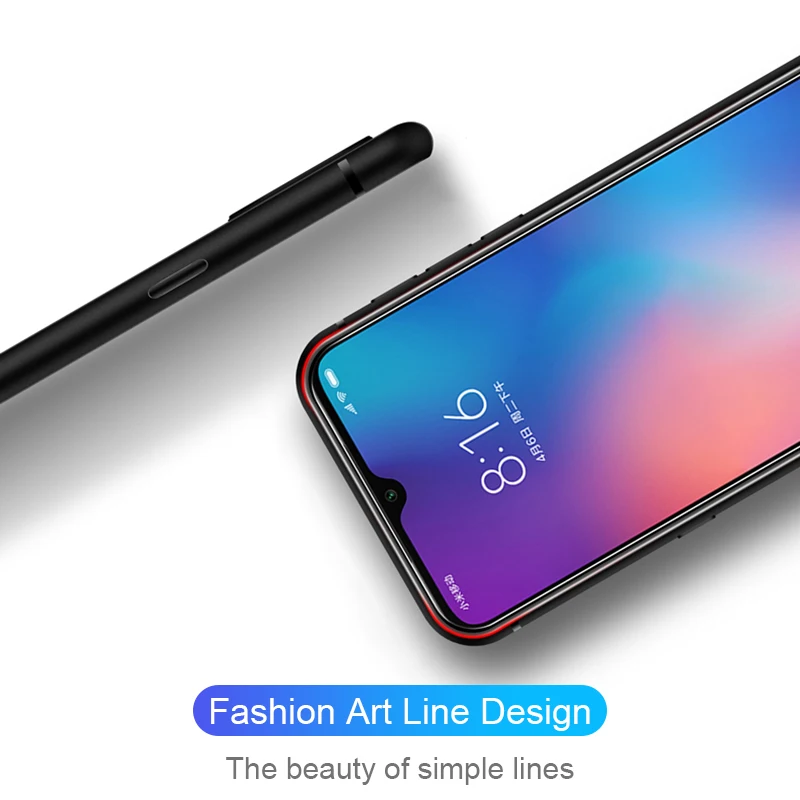 Силиконовый чехол для Xiaomi Mi A1 A2 A3 9 8 Lite SE матовый ультратонкий однотонный 9T Pro