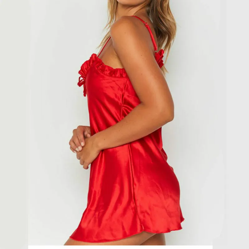 Женское сексуальное эротическое платье для сна ночнушки ночное белье пижамы без
