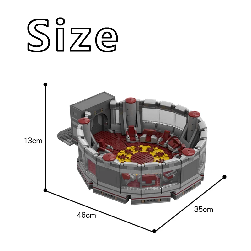 

NEW Star Conference Building J'hedeyes High Council Chamber House Building Blocks Bricks DIY Creative model Toys Children Gift