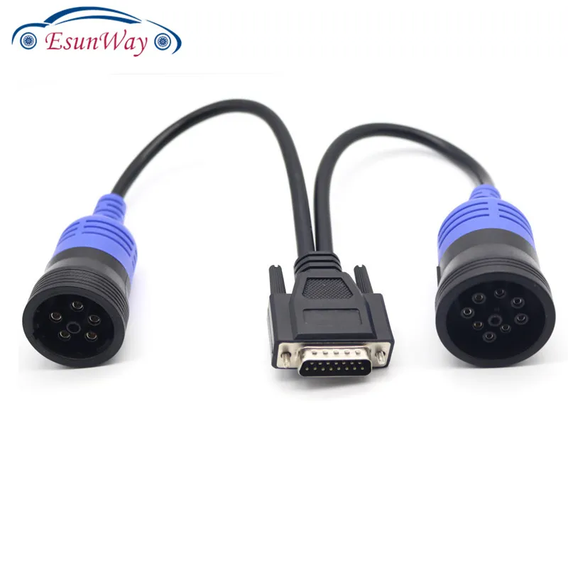 Новый PN 405048 6Pin и 9pin Y Deutsch адаптер для Nexiq USB Link 125032 дизельного грузовика 6 Pin 9 к DB15 PIN