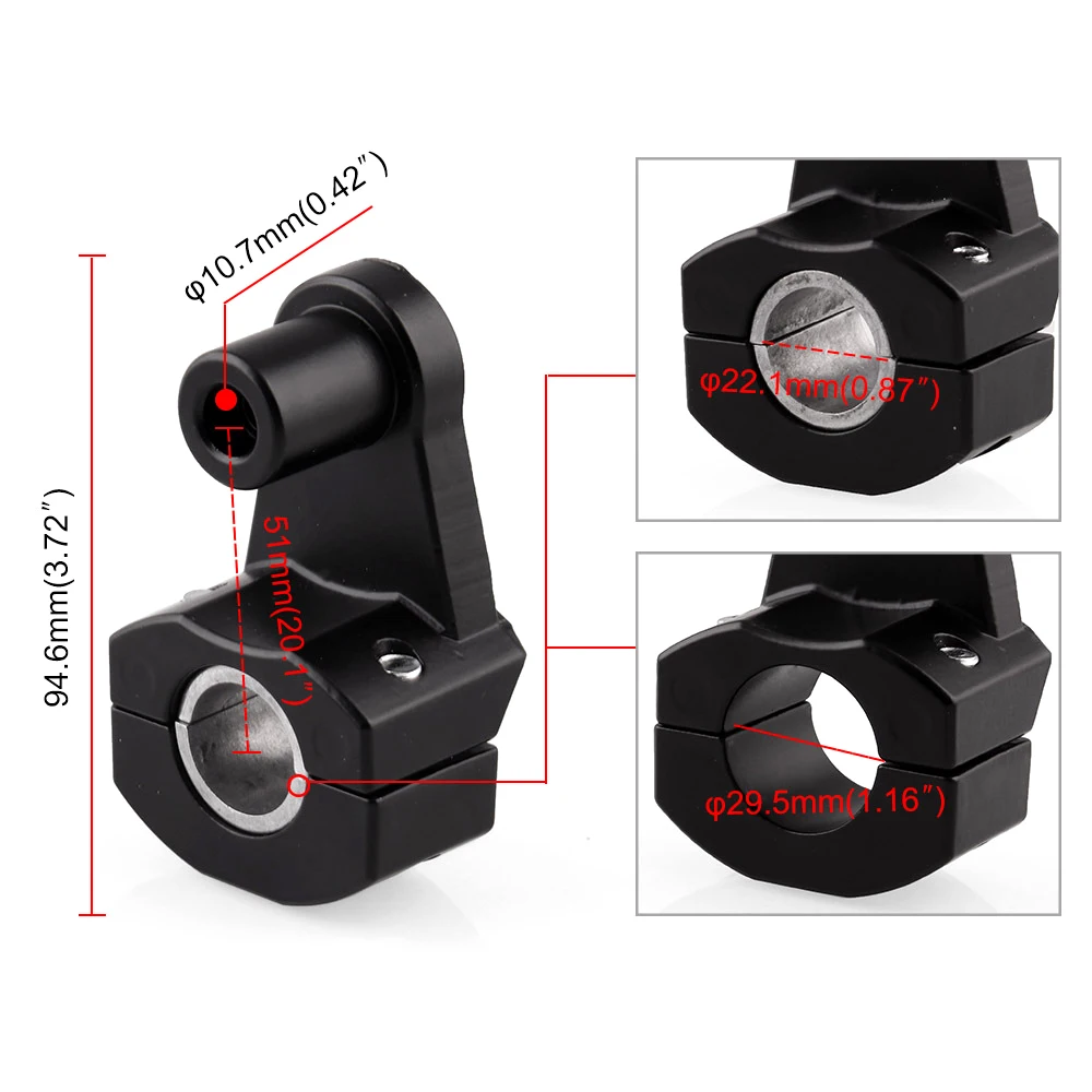 7/8 '✢ мм 28 11/8'' руль мотоцикла стояки Rise Крепление зажим для XR650L Suzuki V-Strom BMW