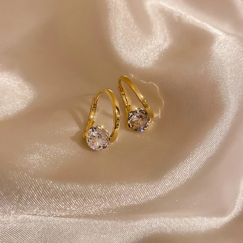 Модные дизайнерские простые геометрические висячие серьги в Корейском стиле