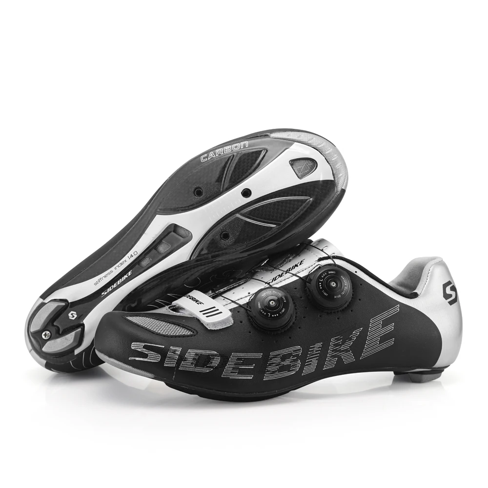 Мужские кроссовки из углеродного волокна sidebike легкие самоблокирующиеся дышащие