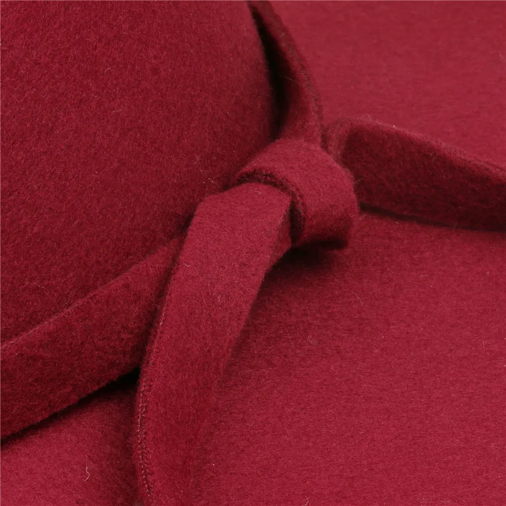 Women's Wide Brim Wool Ribbon Band Floppy Hat Classic Retro Jazz Warm Ladies Fedora Bucket Cotton Sweet Caps | Аксессуары для
