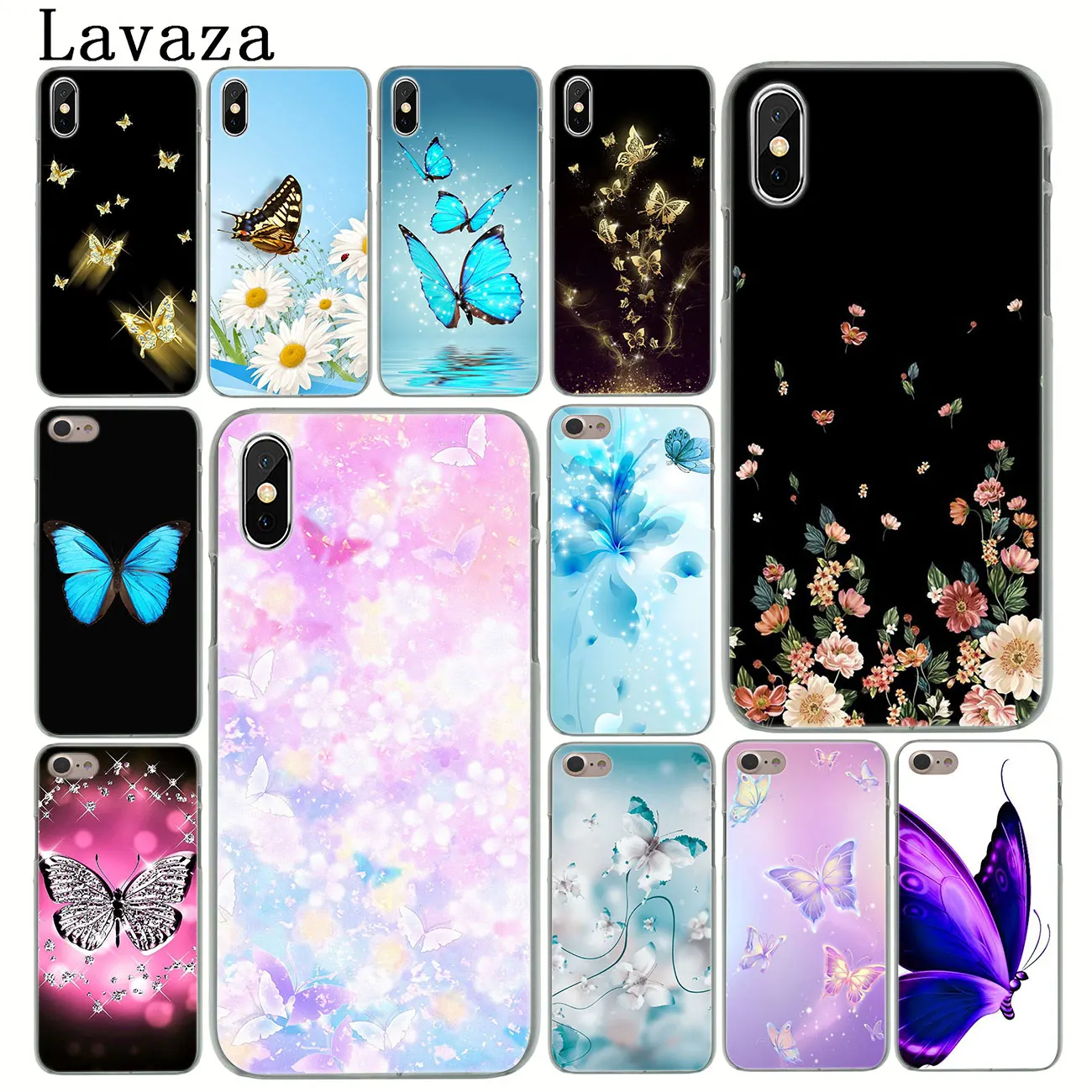 Lavaza красивый цветок бабочки Жесткий чехол для телефона iPhone XR X 11 Pro XS Max 8 7 6 6S 5 5S SE 4S 4
