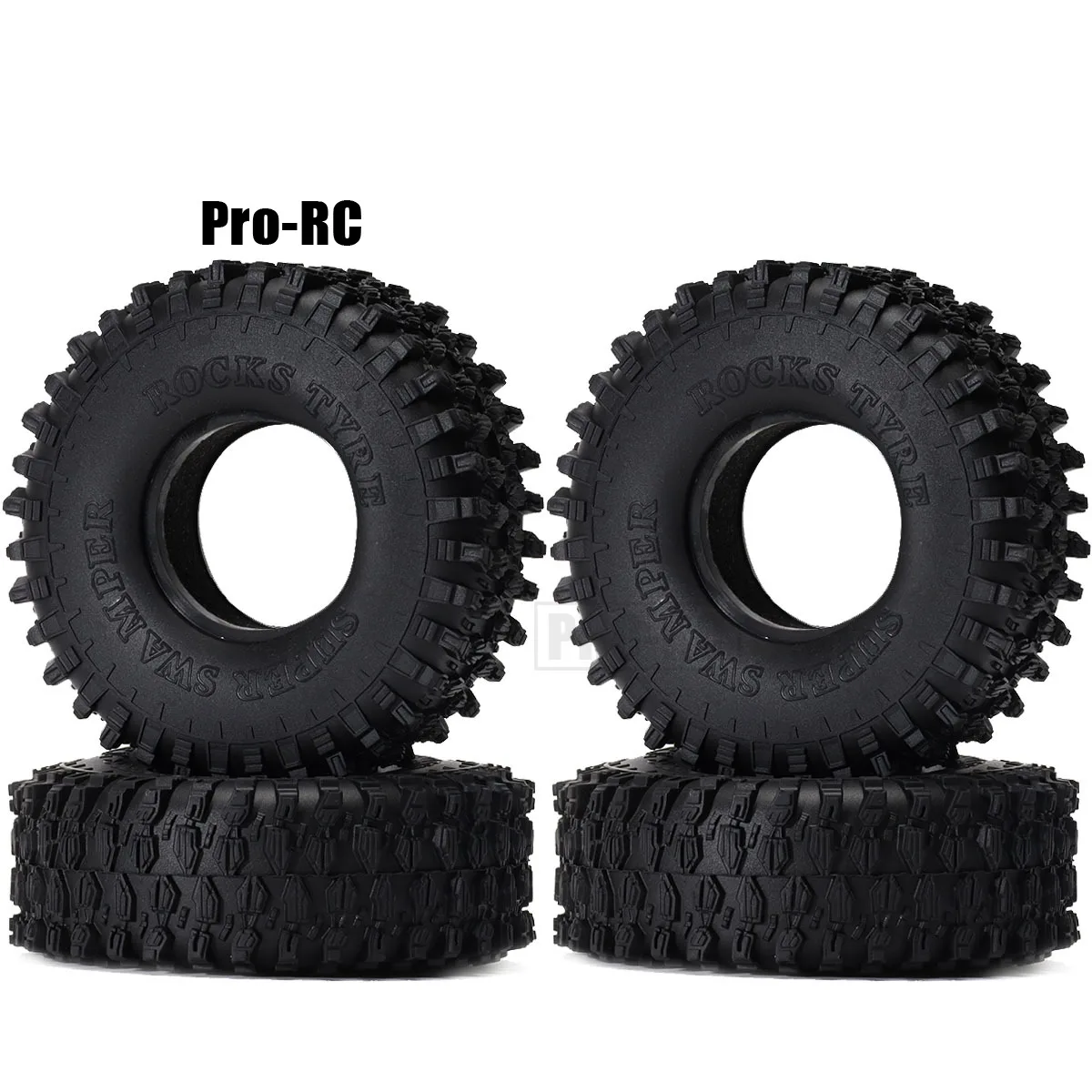 

1.9" Super Swamper Rocks 120mm Rubber Tyre Tires 4Pcs For RC 1/10 Crawler Car Axial SCX10 90046 AXI03007 CC01 D90 D110