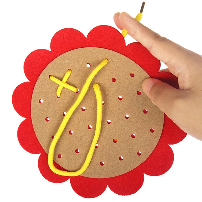 Manual de ense&ntilde;anza de jard&iacute;n de Juguetes educativos de Aprendizaje Temprano DIY, tejido de tela Montessori, materiales para de beb&eacute;, material did&aacute;ctico, juguetes de matem&aacute;ticas-3