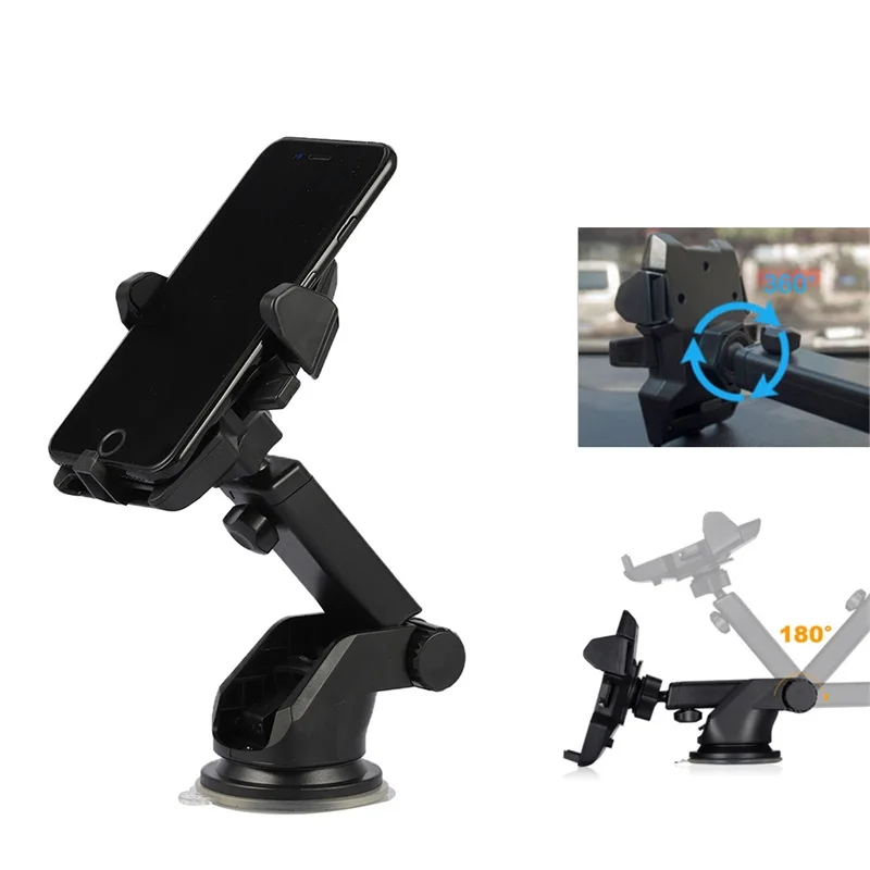 

Universal Extensible Long Arm Windshield Mobile Cellphone Car Mount Bracket Holder for Your Mobile Phone Stand