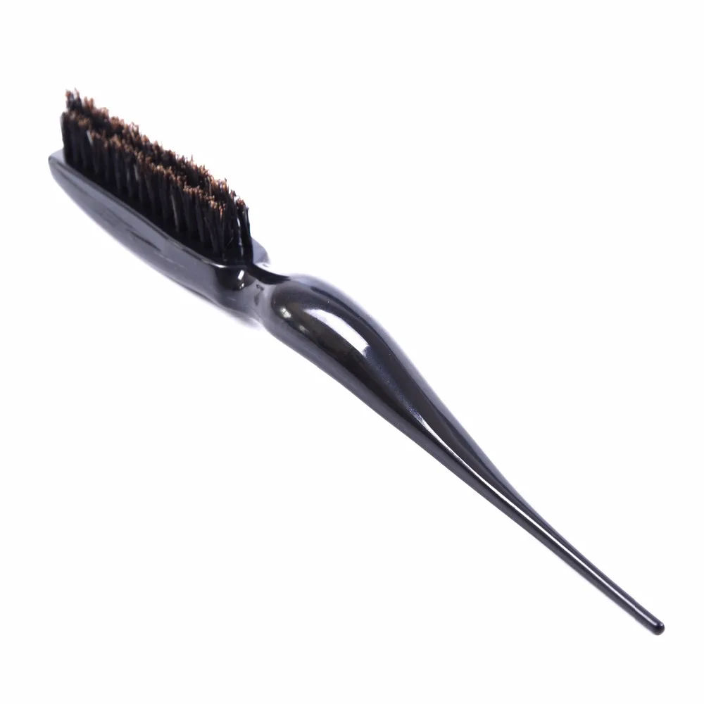 

Pro Salon Black Hair Brushes Comb Slim Line Teasing Combing Brush Styling Tools DIY Kit Professional Plastic Hairdressing Combs