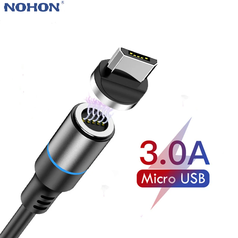 1 2 м Магнитный зарядный кабель Micro USB для samsung huawei LG Быстрая зарядка магнит Android мобильный телефон кабель для передачи данных