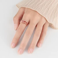 rotating ring female fashion personality ins tide japanese fashion bungee index finger turning ring