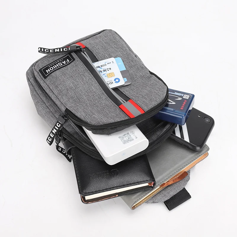 

Men's Small Chest Sling Bag Casual Canvas Crossbody Bag Travel Hiking Messenger Fashion Shoulder Bag Men Waist Bag