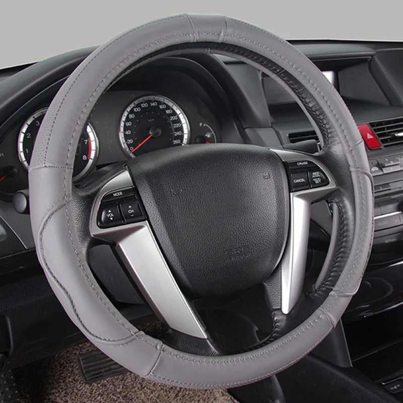 Кожаные чехлы на руль для Nissan патруль Qashqai Murano X Trail Sunny Top Fuga Cefiro Quest 15 дюймов|leather