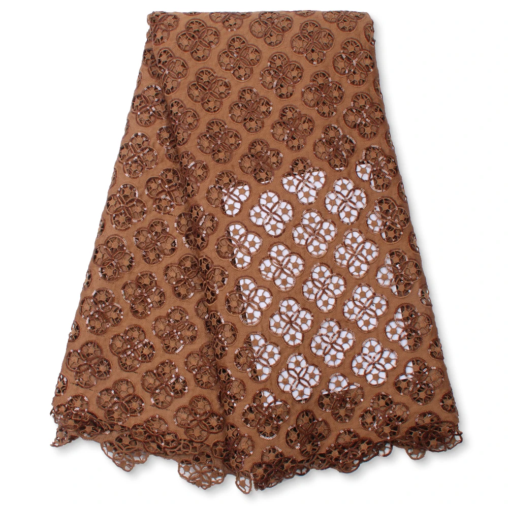 

Африканская гипюровая кружевная ткань 2021 высокое качество кружева пайетки французский шнур кружевная ткань с блестками для свадьбы 5 ярдов...