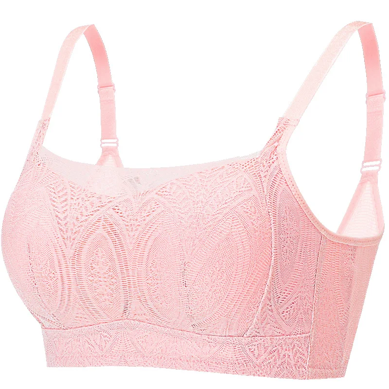 

Bra-type bra anti-light breast-wrapping underwear women's non-steel ring lace breathable folding Accessory breast thin back bra