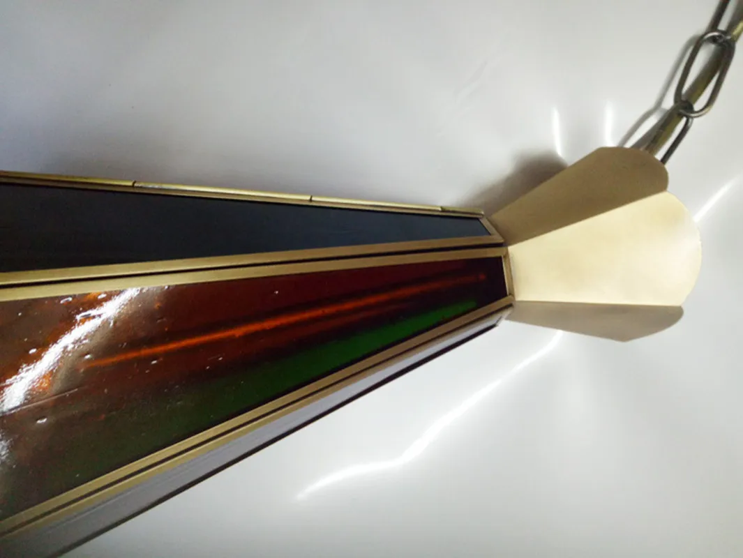 Аравийский Средиземноморский Стиль Медь цветное Стекло светильник Кафе проход